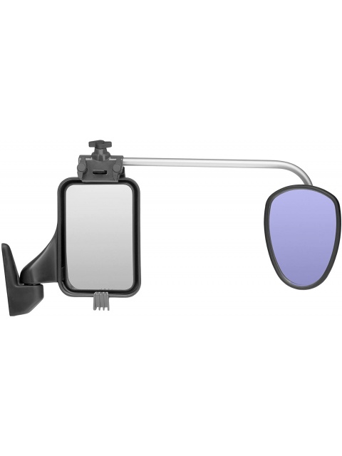 LUXMAX // Stainless Steel Arm - 44cm, Convex Glass, Anti-Glare Tint / Pair